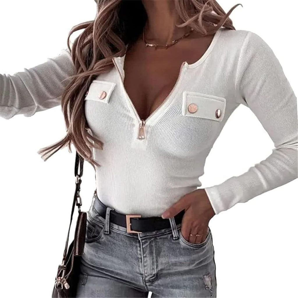 Bluza cu maneca lunga dama .