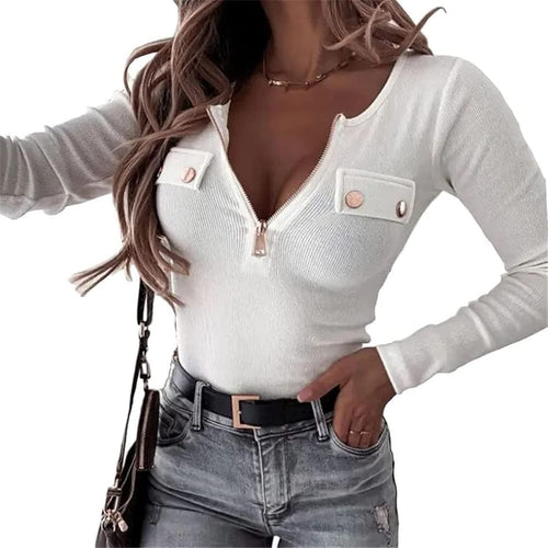 Bluza cu maneca lunga dama .