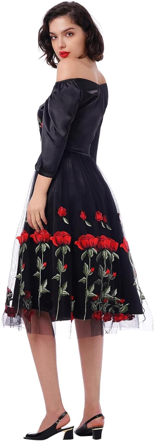 Rochie de seara vintage brodata