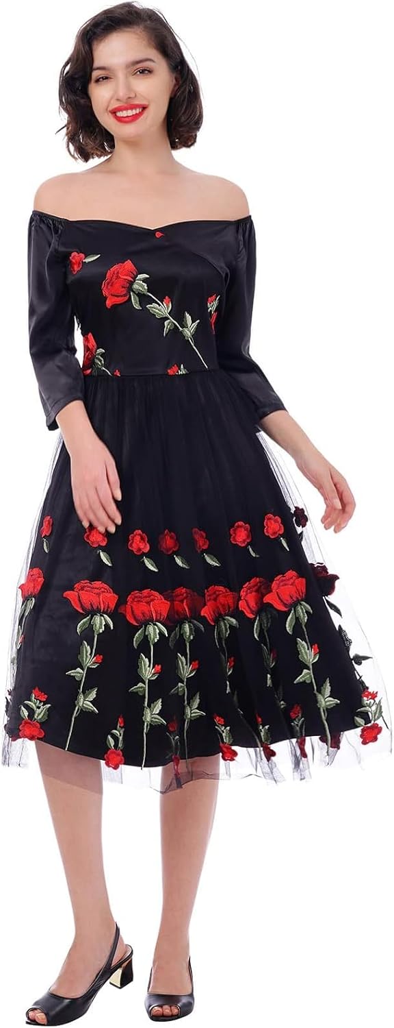 Rochie de seara vintage brodata