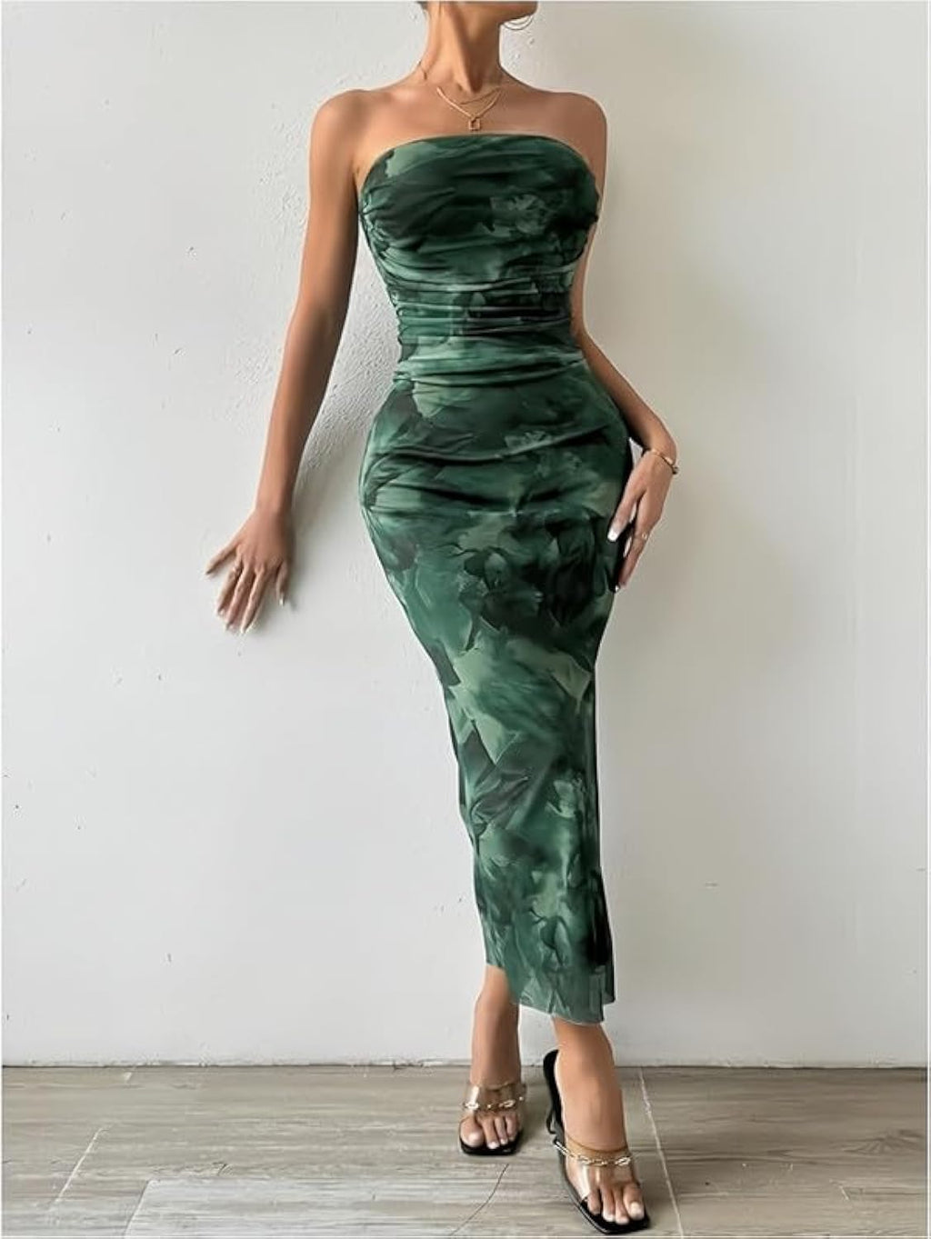 Rochie de seara verde Ramona