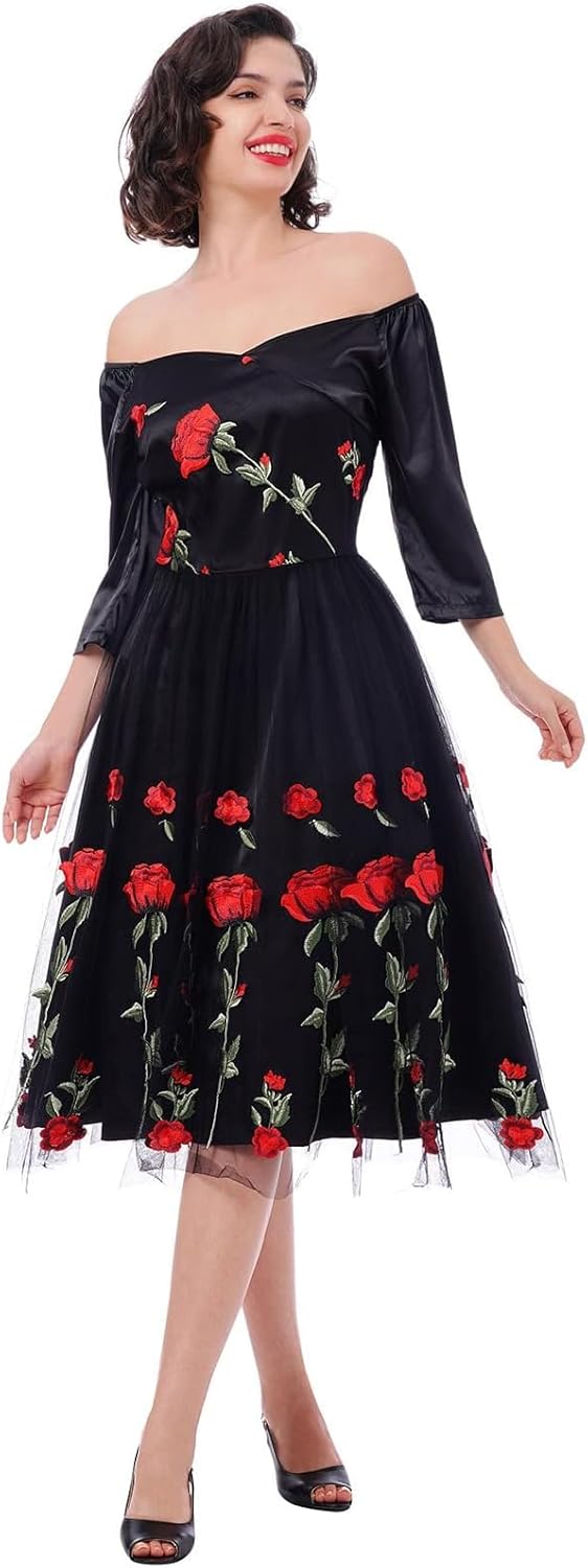 Rochie de seara vintage brodata