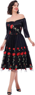Rochie de seara vintage brodata Onix