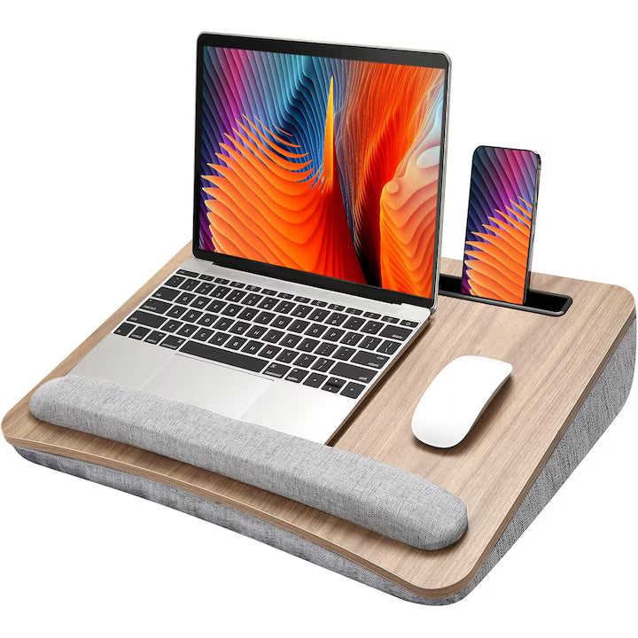 Suport Laptop, Dimensiuni Compatibile 14-17 Inch, Universal, 43x33x7 cm, Maro