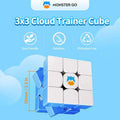 Cub Rubik 3x3 Monster Go, educativ, plastic, 6 ani, multicolor