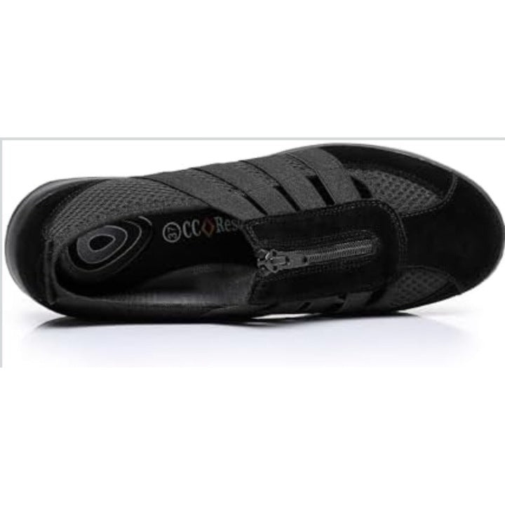 Pantofi sport femei, CATPOWER, elastici, respirabili, negru, 36 si 37 EU