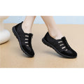 Pantofi sport femei, CATPOWER, elastici, respirabili, negru, 36 si 37 EU