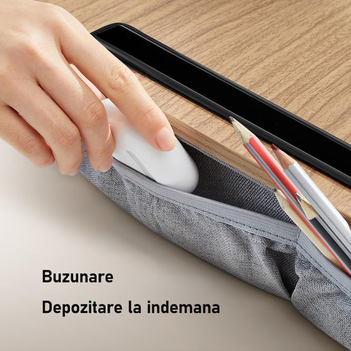Suport Laptop, Dimensiuni Compatibile 14-17 Inch, Universal, 43x33x7 cm, Maro