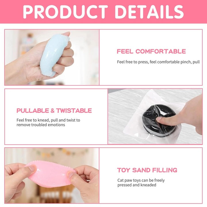 Set 4 Jucarii antistres Taba Squishy Silicon Oreo, multicolor, 6 ani, pentru fete si baieti