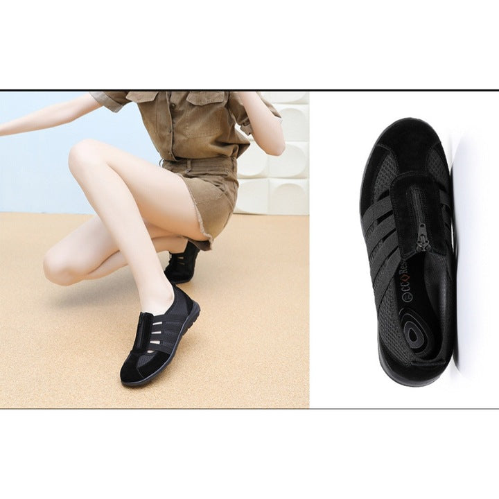 Pantofi sport femei, CATPOWER, elastici, respirabili, negru, 36 si 37 EU