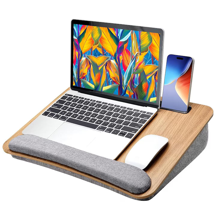 Suport Laptop, Dimensiuni Compatibile 14-17 Inch, Universal, 43x33x7 cm, Maro